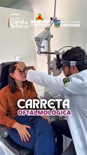 Carol do Teteco on Instagram: "Cuidar da visão é cuidar da dignidade, da autonomia e da qualidade de vida. 👁️ A Carreta Oftalmológica já começou a atender a nossa população e serão 5 dias de atendimentos oftalmológicos gratuitos, levando exames, avaliação especializada e cuidado de verdade para quem mais precisa. Essa ação só é possível graças à articulação do nosso mandato, em parceria e com o apoio fundamental do deputado Newton Cardoso Júnior @newtoncardosojr , mostrando que quando o trabalh