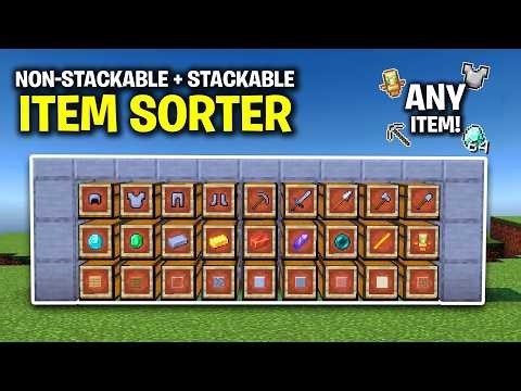 ALL ITEM SORTER (Non-Stackable + Stackable) - Minecraft 26.1