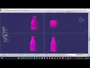 How To Make Bottle - Catia V5 Tutorials for Beginners