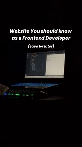 56K views · 961 reactions | Website you should know as a frontend developer . . By unknown . .. follow for more Unique Ideas. . .#coding #code . | Unique Ideas | Facebook