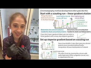 Gradient elution strategies for protein chromatography (esp. His-tag chromatography via Ni-affinity)