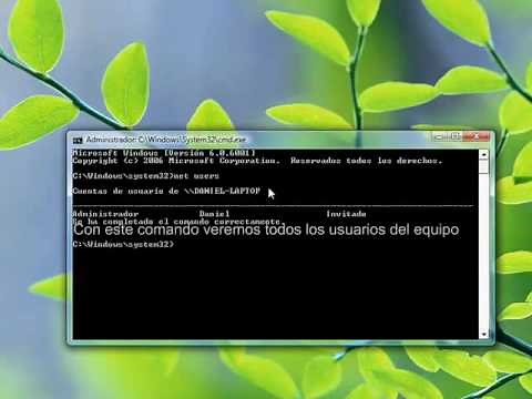 CMD: Activar Cuenta Administrador/Cambiar Contraseñas Windows