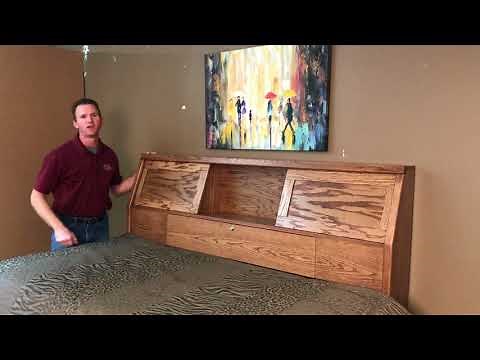 Covert Sliding Bookcase Headboard