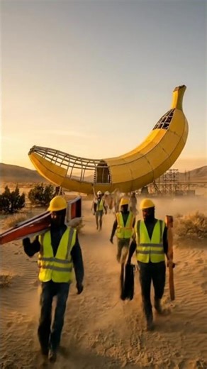 Giant Banana Construction in the Desert (You Won’t Believe This