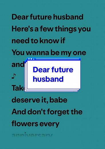 Dear Future Husband by Meghan Trainor
