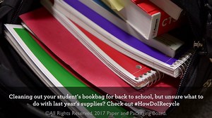 How To Recycle: Back-to-School Book Bag Clean Out Cleaning out your student’s book bag for back to school, but unsure what to do with last year’s supplies? Check out the video below. Learn more at: http://www.howlifeunfolds.com/howtorecycle-back-to-school-book-bag-clean-out | How Life Unfolds