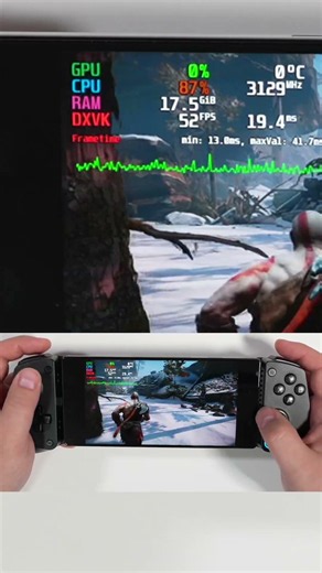 God of War on RedMagic 11 Pro Looks Absolutely Amazing (GameHUB + Proton 11) #androidgaming #gow