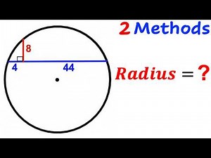Can you find the Radius? | (Circle) | #math #maths | #geometry