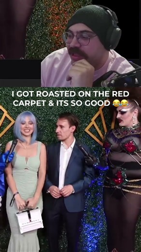 i got roasted on the red carpet 😅