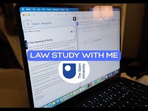 My first study vlog back | Open University law year 3