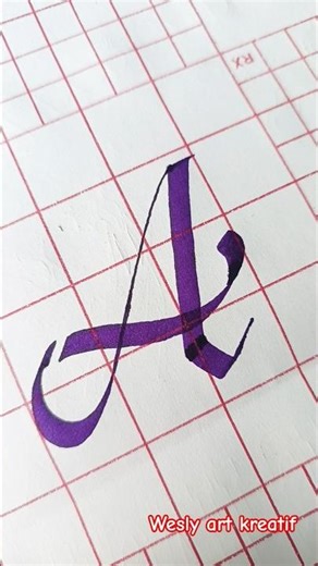drawing letter A for beginners. . #calligraphylattering