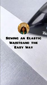Sewing an Elastic Waistband the Easy Way ✨ #diy
