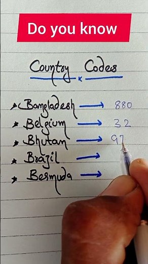 Do you know county codes 🤯 #facts #study #knowledge