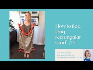 How To Tie A Long Rectangular Scarf #5