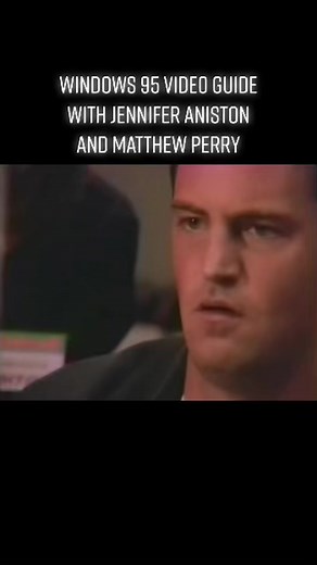 From the Microsoft Windows 95 Video Guide with Jennifer Aniston and Matthew Perry. #pc #xmas #friends #sitcom #poetry #techtok #90s #1990s #aniston #christmas #computer