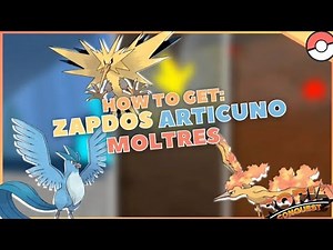 HOW TO GET LEGENDARY KANTO BIRDS I RORIA CONQUEST