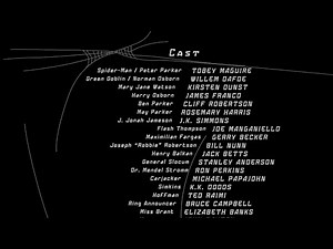 Spider-Man 2002 – End Credits