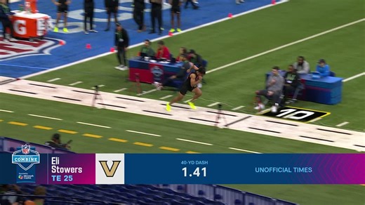 Vanderbilt TE Eli Stowers Runs 4.51-second 40-Yard Dash