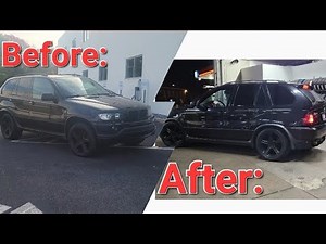 Bc Racing Coilover Install on Dinan S1 e53 x5 4.6is 4k #bmw