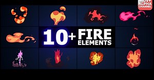 Fire Elements | Motion Graphics