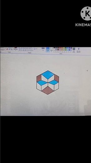 How to draw in MS paint l 3d drawing #computer #drawing