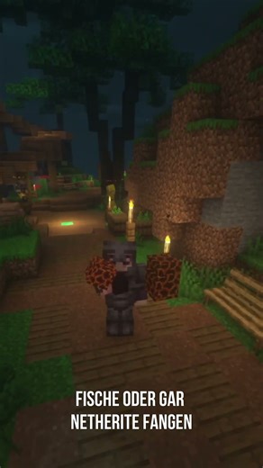 Lava angeln in Minecraft ➥ play-bax.de #shorts #minecraft #skyblock