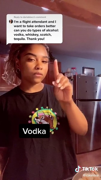 Flight Attendant Signing in ASL | Alcohol Beverages | Color Selector