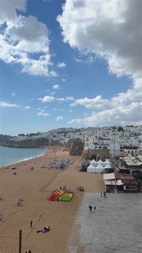 Albufeira, located in the heart of Portugal’s Algarve region, is a sun-soaked paradise famous for its golden beaches, dramatic cliffs, and lively coastal charm. Once a quiet fishing village, it’s now a vibrant destination blending old-world character with modern energy. Wander through the cobbled streets of the Old Town filled with whitewashed buildings, colorful shops, and cozy restaurants serving fresh seafood and local wine. By day, the beaches like Praia dos Pescadores and Praia da Oura offe