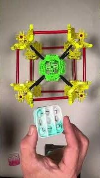 Unit cells from fidget poppers (with Lux Blox)