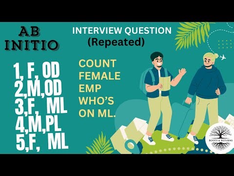 Repeated Aggregator - Count Female Emp on ML Abinitio Qs Solved!