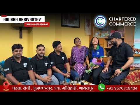 CBSE Class 12 Topper Success Story 🏆 | Amisha Shrivastav | Chartered Commerce Ashiana