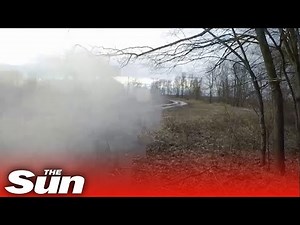 Ukrainian forces 'ambush convoy of Russian armoured vehicles'