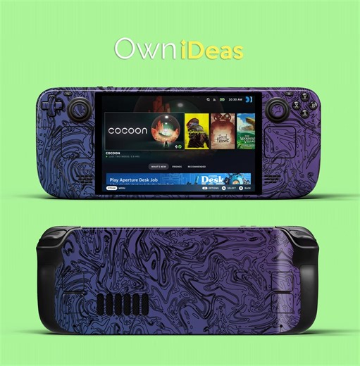 Steam Deck Sticker With Clear Case Purple Gradient Design. Graduation Gift for Steam Deck Steam Deck Oled - Etsy