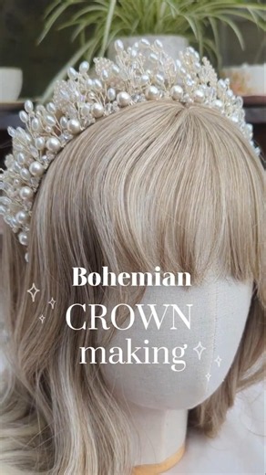 Crown Making For My Small Business #handmade #hairaccessories #smallbusiness