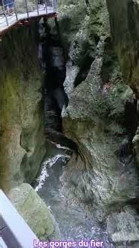 Ballade au-dessus du torrent, les gorges du fier.