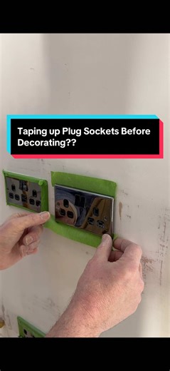 How to Properly Tape Up a Plug Socket Before Decorating