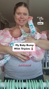 1M views · 7K reactions | My Baby Bump With Triplets 擄 | Four Nine | Facebook
