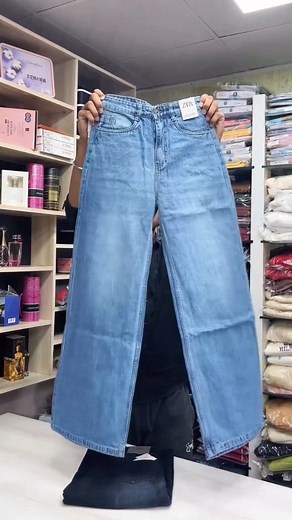 Must Have baggy jeans 🔥 Limited stock ‼️ Denim pants you need in your Wardrobe🤍 Size 26-38 available Long:42-43 inches Denim fabric Delivery charge inside Dhaka 100Tk,outside Dhaka 150Tk Plz dm to order little bit | Little BIT