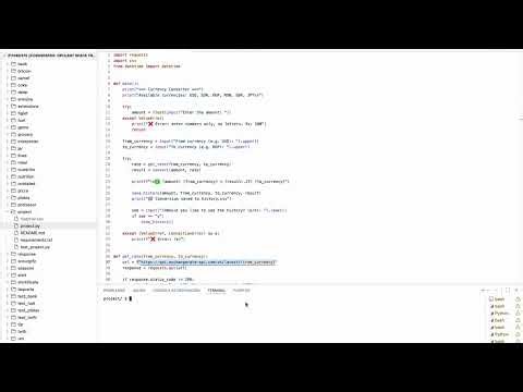 Currency Converter with History | CS50P Final Project 2026 |