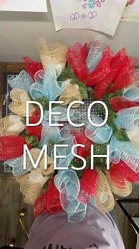Let’s talk deco mesh! #decomesh #tutorial #howto #diy #wreath #wreathmaker