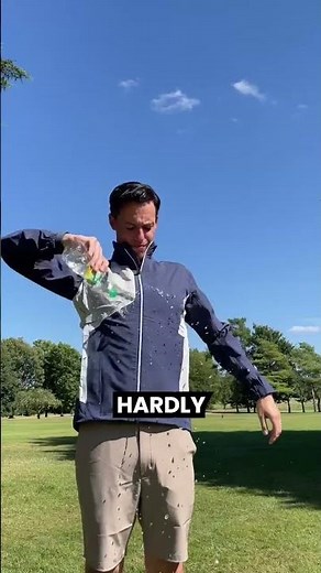 Despite the sun, we gave the new Galvin Green Waterproof jacket a spin! 🤝#golfclothing #golfreview