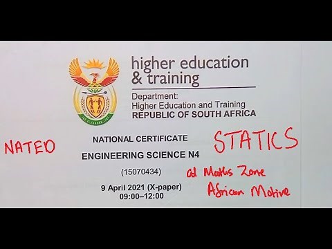 Engineering Science N4 Statics APRIL 2021 ‪@mathszoneafricanmotives‬