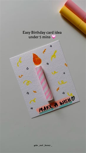 Niha Hanees | Easy Bday card you can make under 5 mins🥳💗 . . #diy #diycards #craft #giftideas #birthdaygift #birthdaygiftideas #papercraft | Instagram