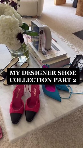 a girl and her shoes #designershoes #luxury #shoecollection #designerhaul #gglovesshoes #chanel #theattico #bottega