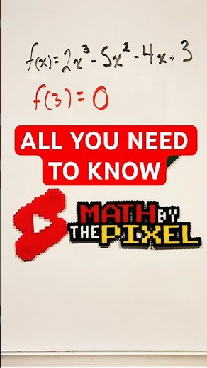 Don’t overcomplicate it. The factor theorem is simple #shorts