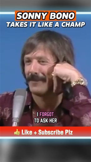 Sonny Bono Takes Cher Divorce Zinger Smiling on Hollywood Squares 😂 #Shorts #classiccomedy