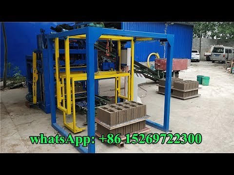 QT4-25 automatic CHB brick maker, concrete hollow block machine
