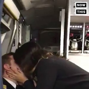 Watch this pilot propose to a flight attendant before takeoff 💍💕 | NowThis