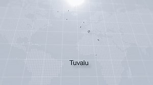 Tuvalu Country Map Displayed On A Modern Clean White Background. Map Of Tuvalu