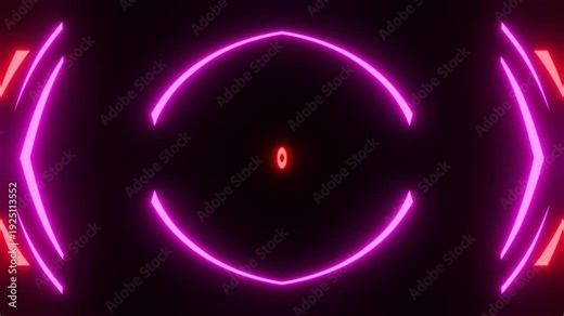 Bright colors dance and pulse in sync with abstract music, forming captivating patterns that shift and flow in harmonious rhythm.